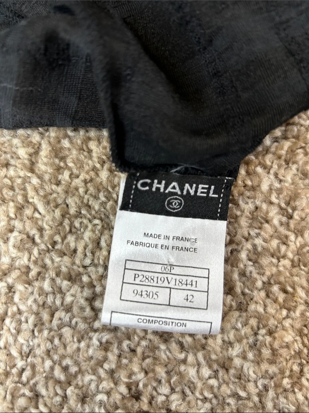 CHANEL Black Sheer Tie-Front Camisole